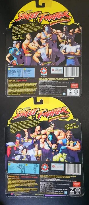 Lote com 04 encartes Street Fighter Estrela anos 90 - Foto 3