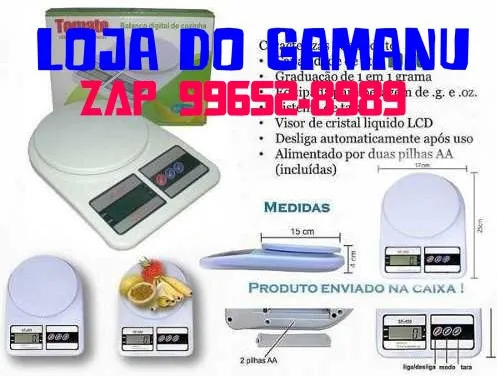 Balança digital de cozinha até 10 kg