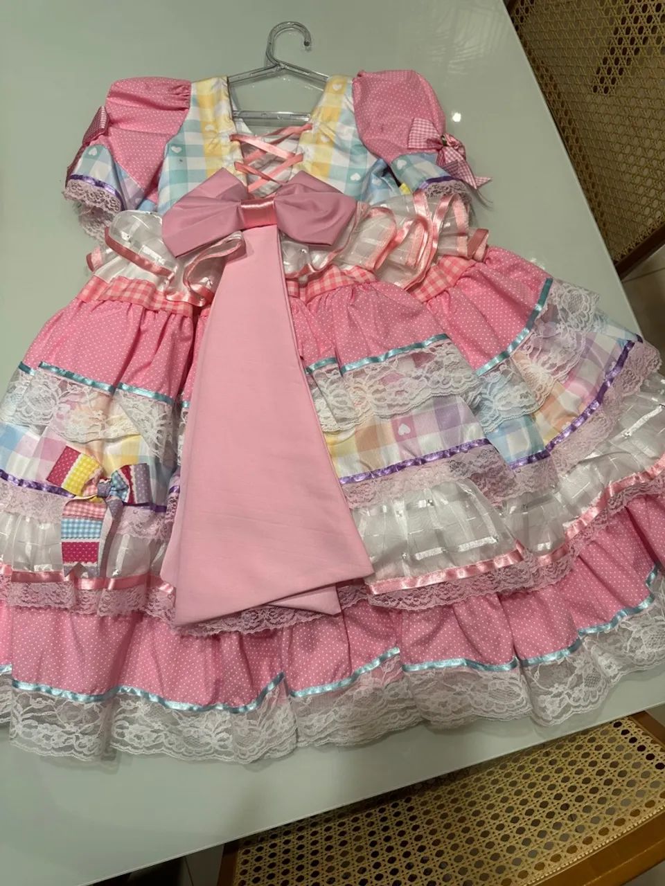 Vestido de Festa Junina Infantil - Foto 4