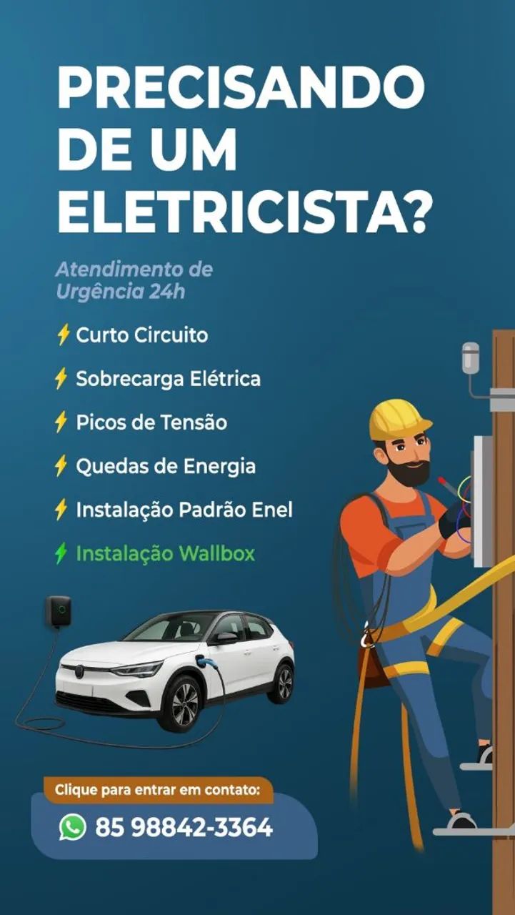 Eletricista 24h/Instalação Wallbox