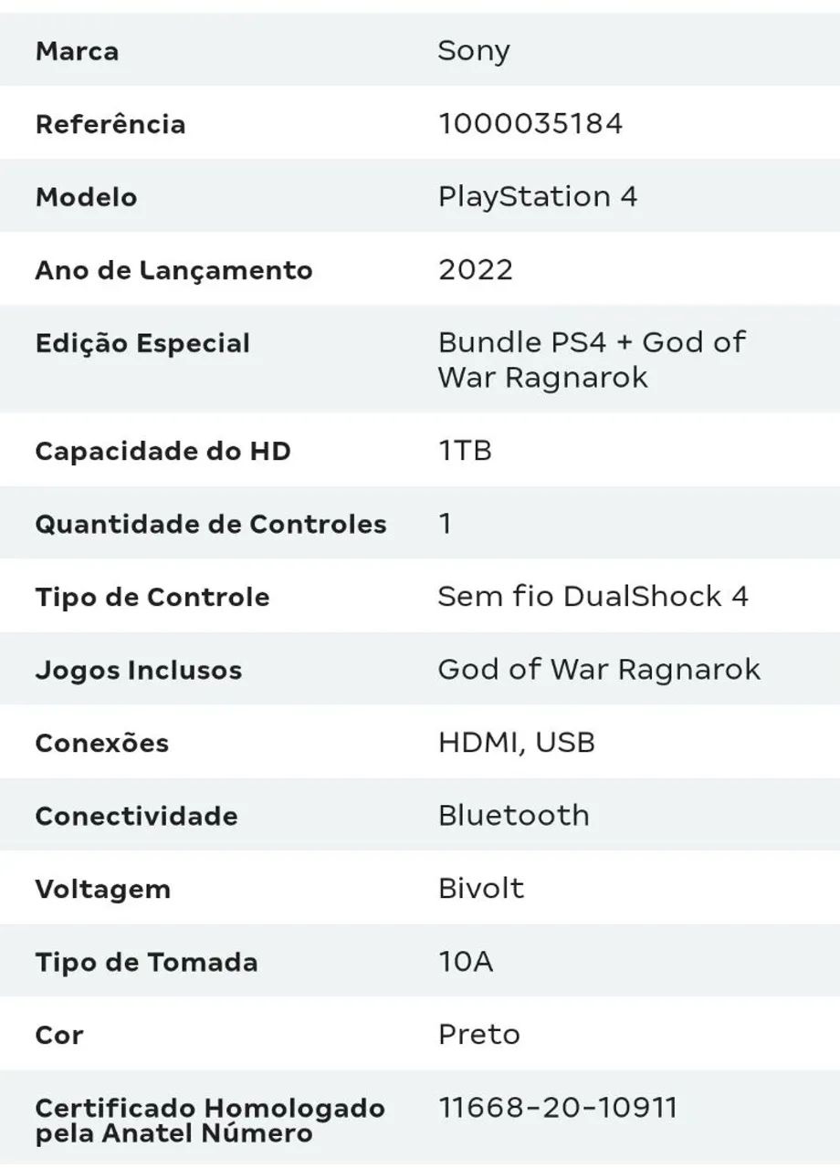 PS4 com God of War Ragnarok e Ghost of Tsushima - Foto 3