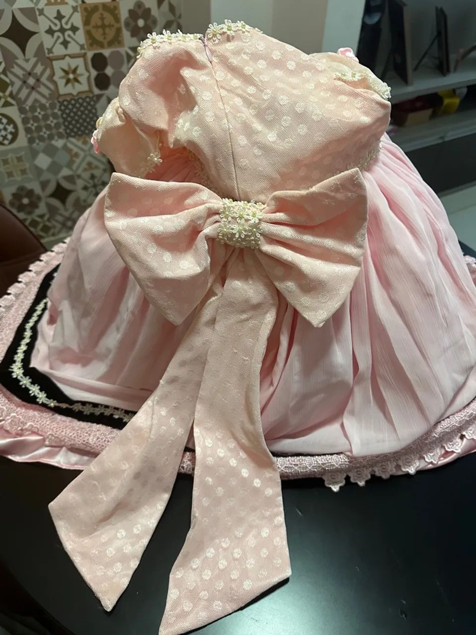 Vestido tema Paris TAM 2/3 anos - Foto 4