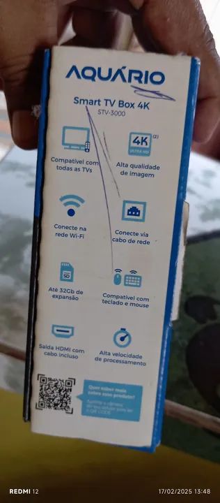 Smart TV Box 4K AQUÁRIO STV-3000