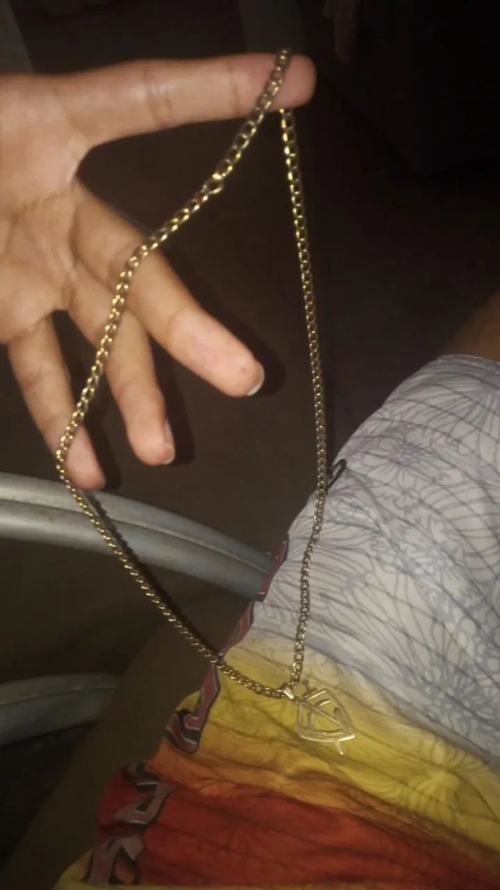 Corrente banhada a ouro 18k