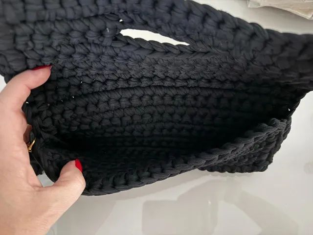 clutch tricô - preto - nova - Foto 2