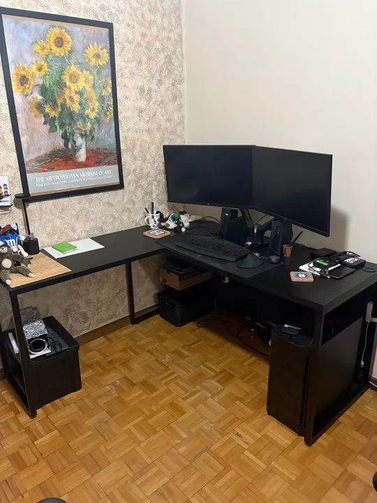 Mesa Escritório em L Industrial 