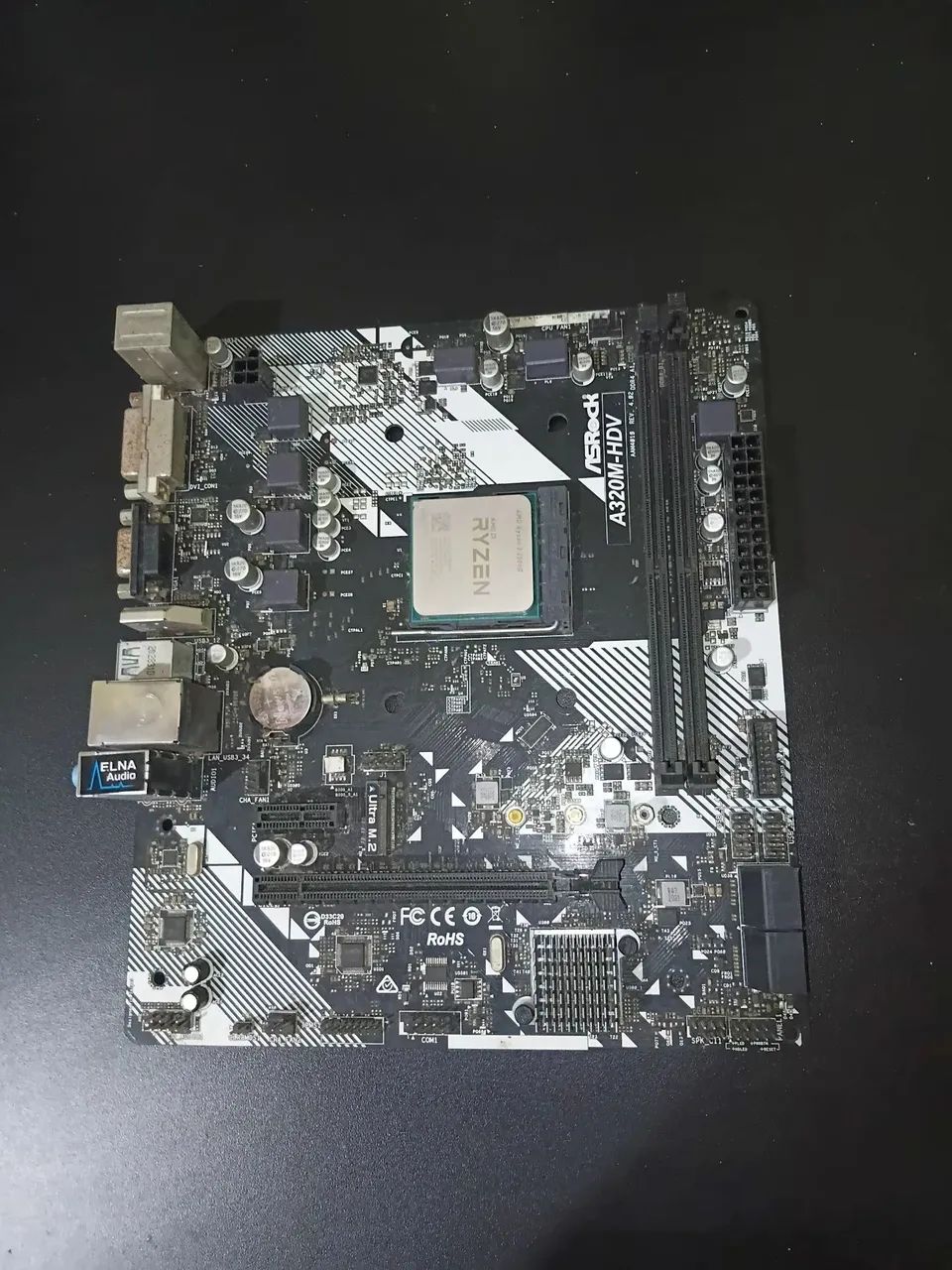 Placa AM4 a320m-hdv com defeito 