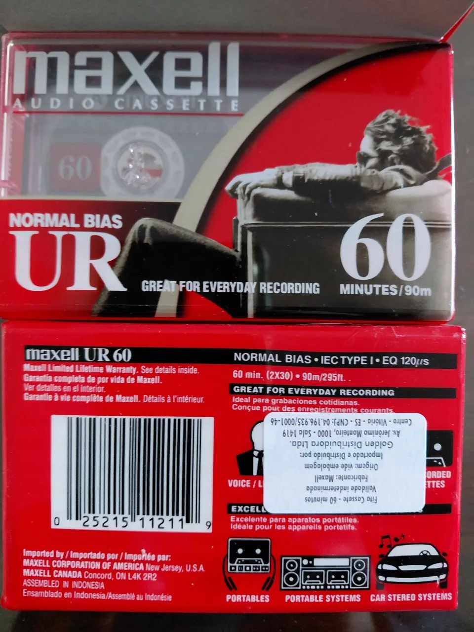 Fita Cassete Maxell UR 60min - Foto 2