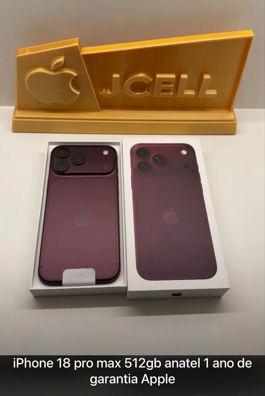iPhone 18 pro max 512gb Anatel 1 ano de garantia Apple 