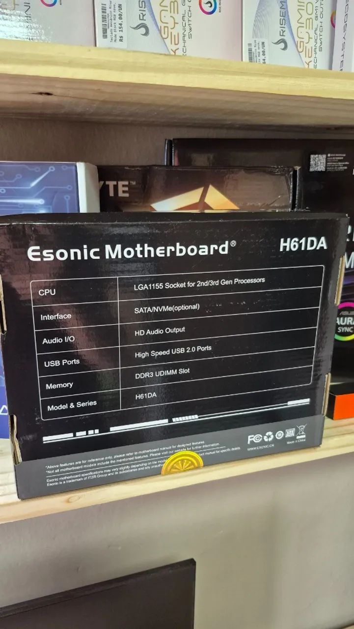 Placa mãe Intel H61 LGA 1155 nova, lacrada, com garantia! - Foto 2