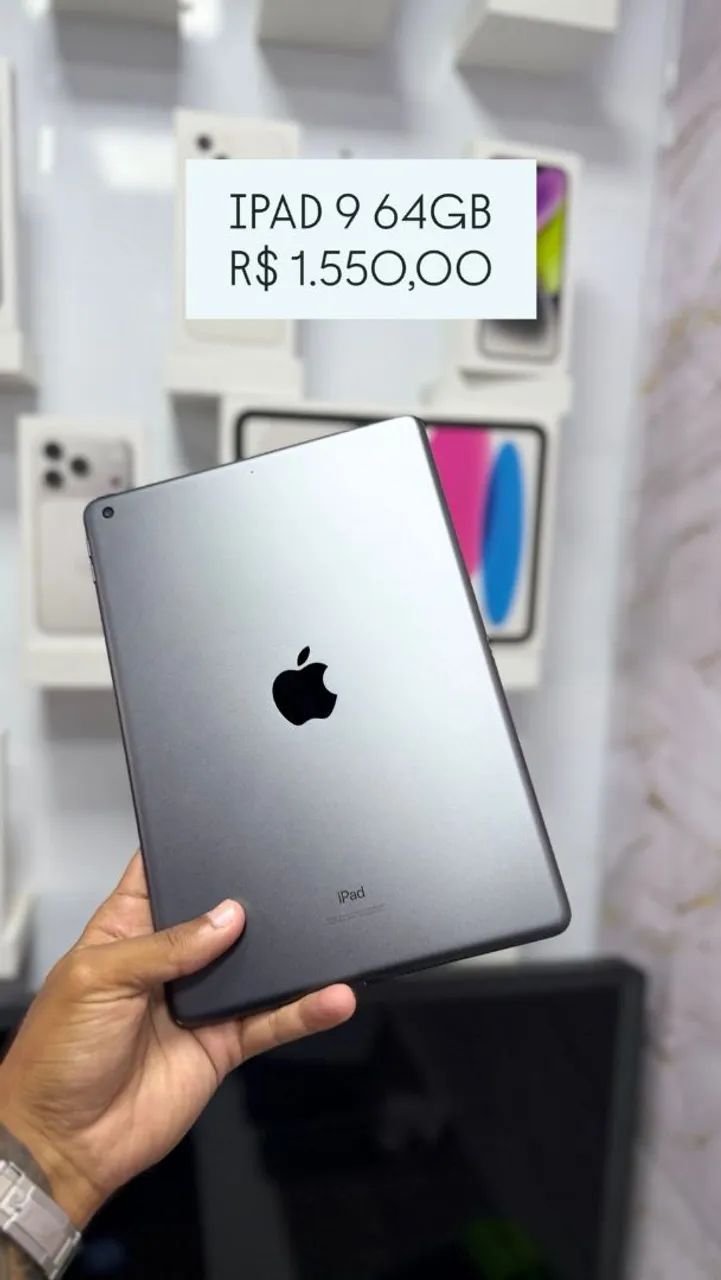 IPAD 9 64GB SILVER<br>R$ 1.550,00 - Foto 3
