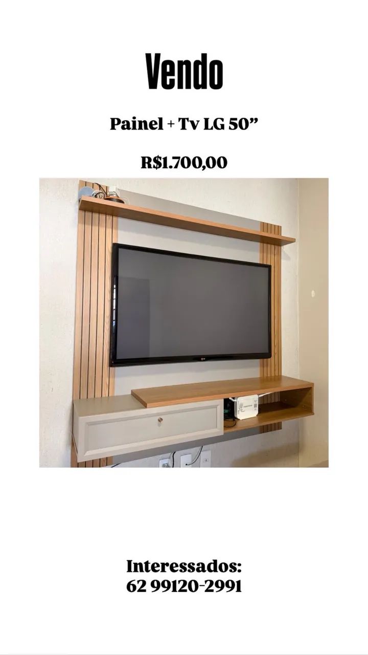 Painel + TV LG 50 Polegadas 