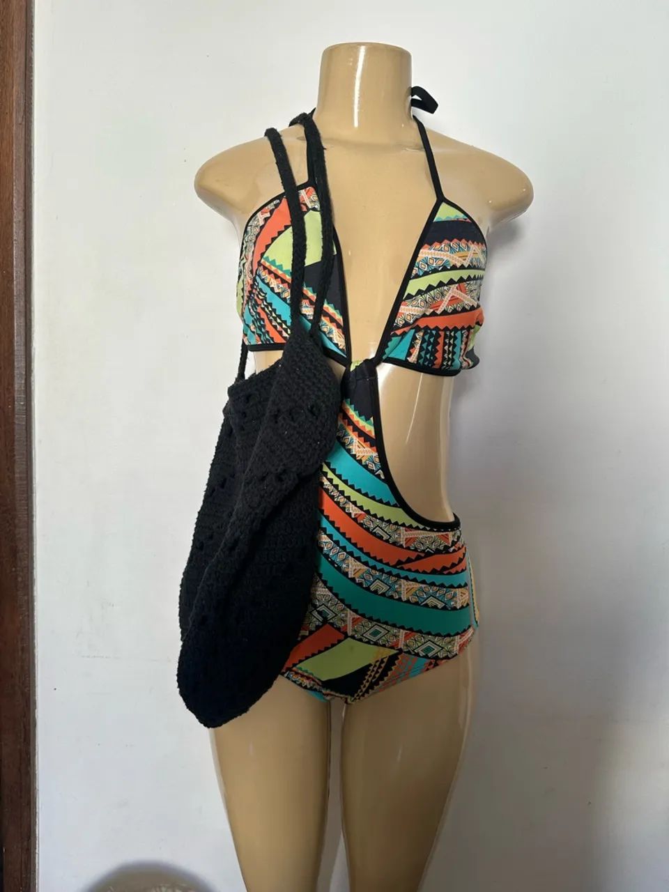 Bolsa de praia preta  - Foto 3