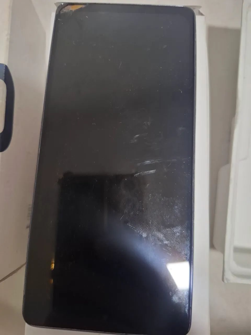 Celular sansung S20 FE tela quebrada com nota ligando mas tela preta  - Foto 2