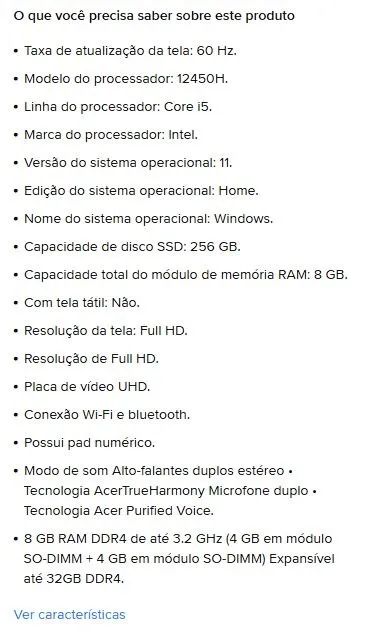 Notebook Acer Aspire 5 - Foto 5