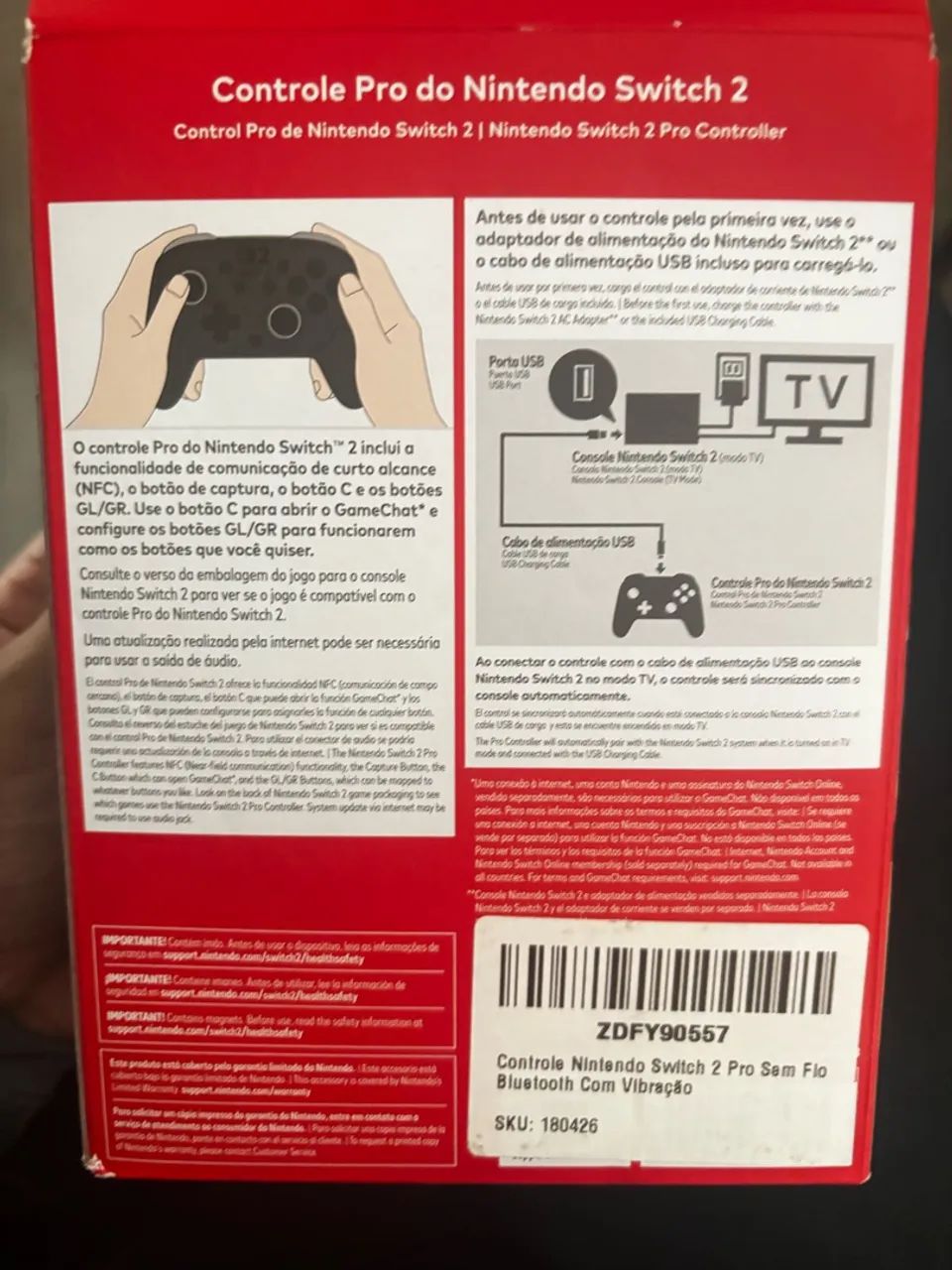 Controle Pro Nintendo Switch 2 - Foto 3