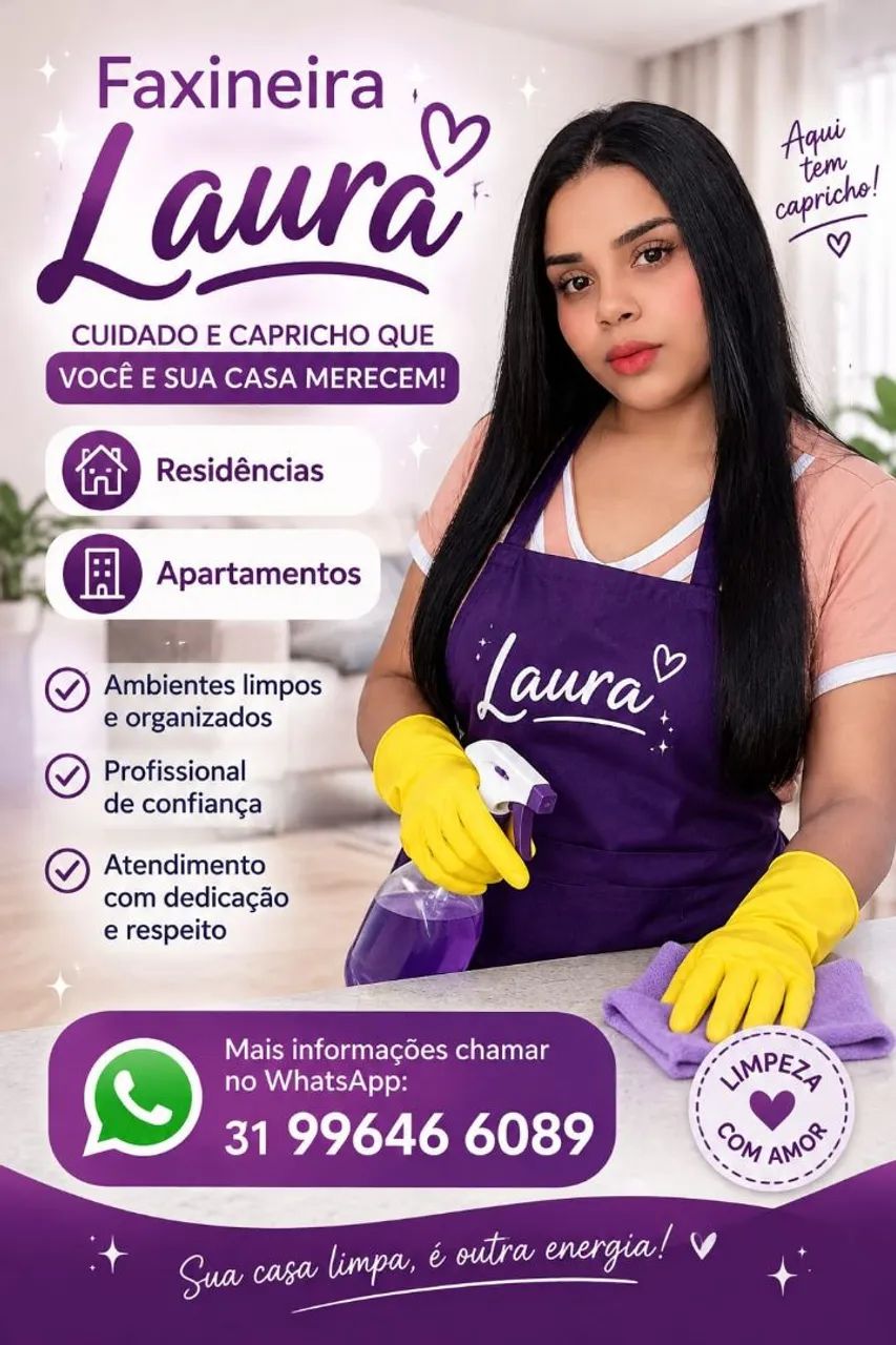 Laura faxineira 