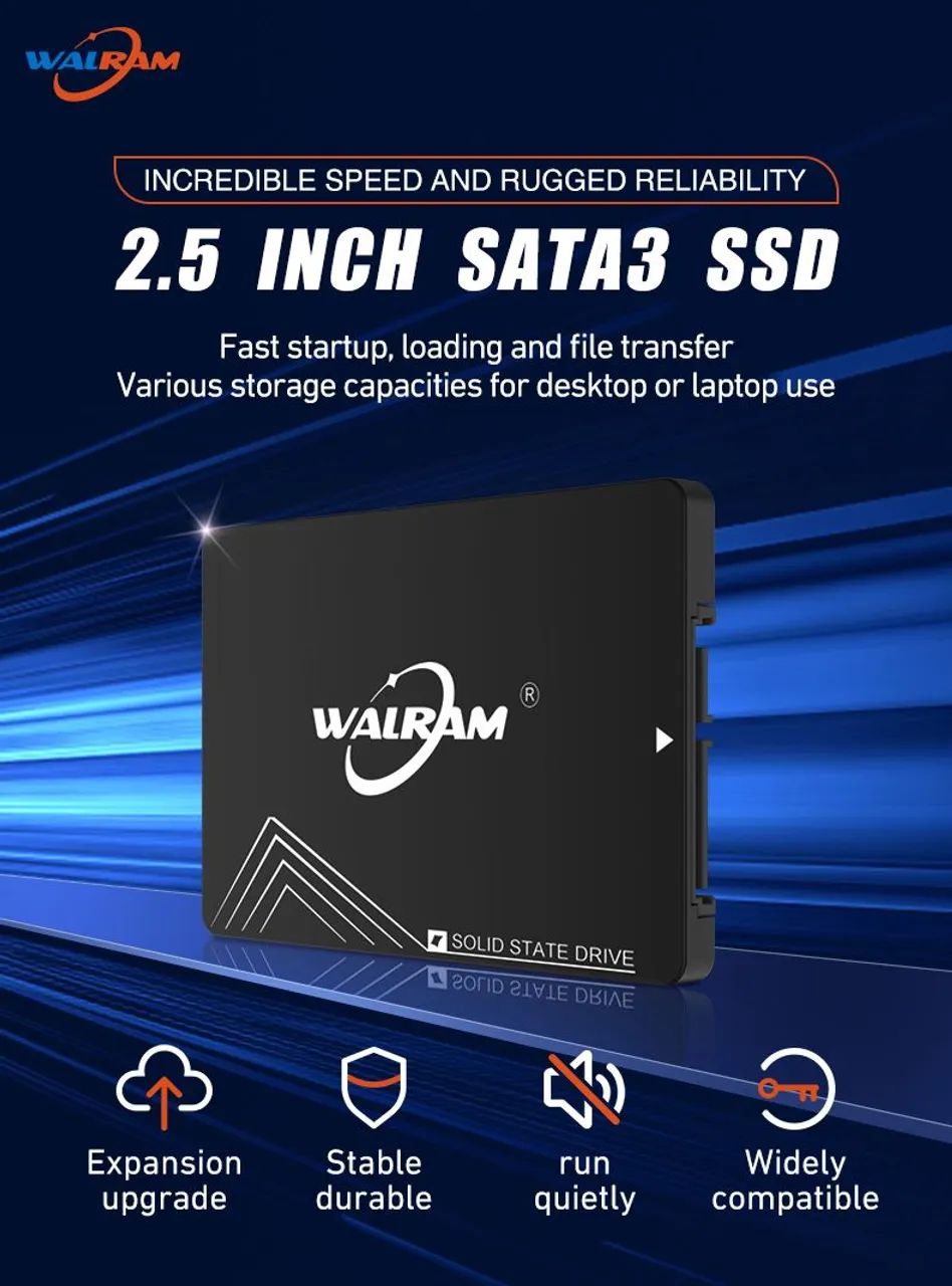 SSD 512GB SATA 3 - 6Gb/s NOVO LACRADO COMPATÍVEL SATA 2 ALTO