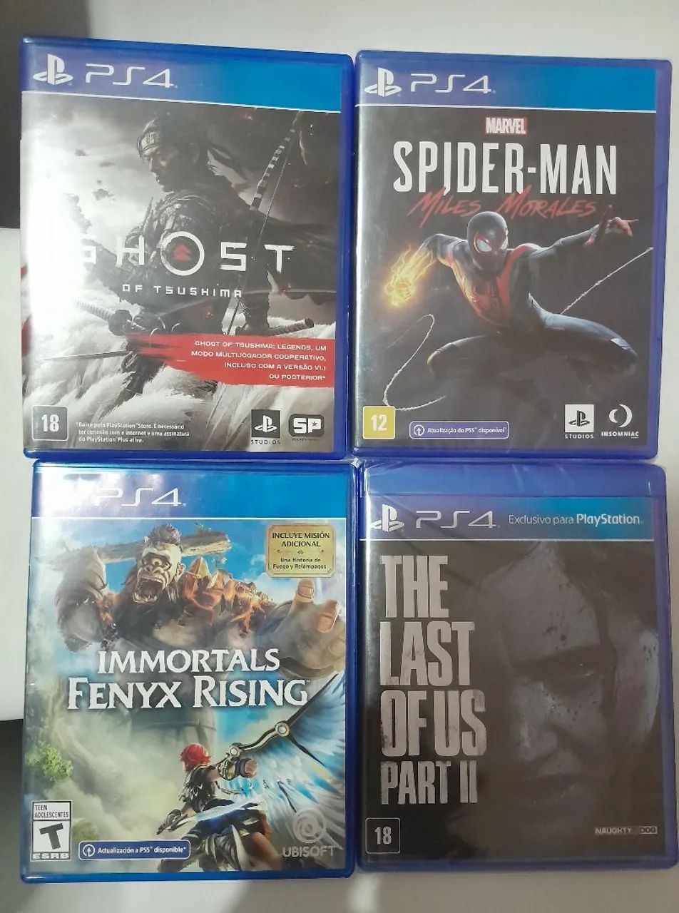 4 jogos novos de PS4