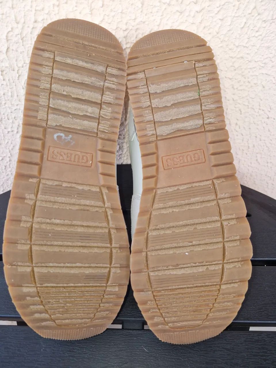 Tênis Guess Adax Original Bege<br> - Foto 3