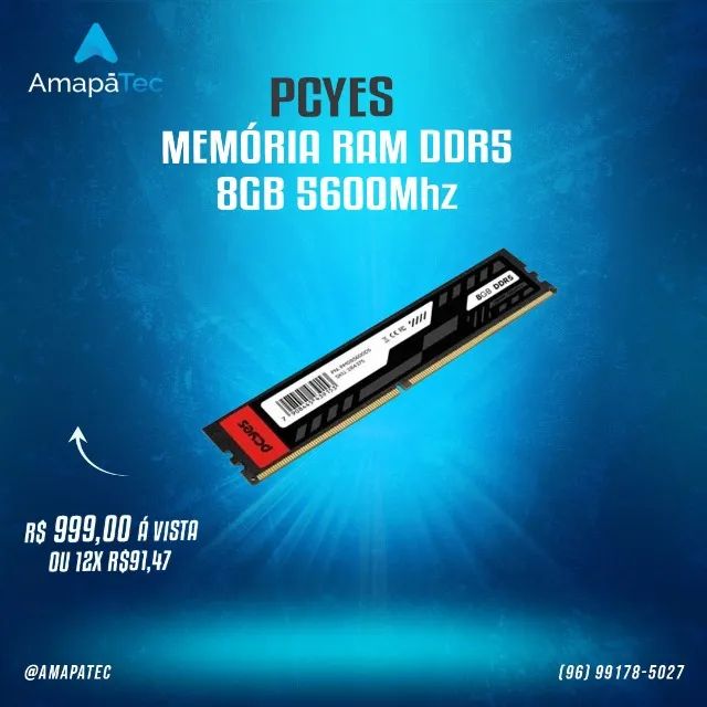 Memoria PCyes Para PC 8GB Ddr5 5600mhz