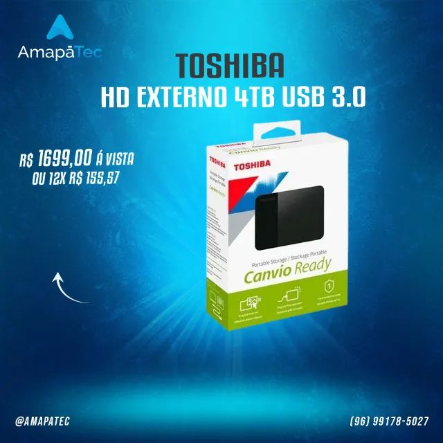 HD Externo Toshiba 4TB
