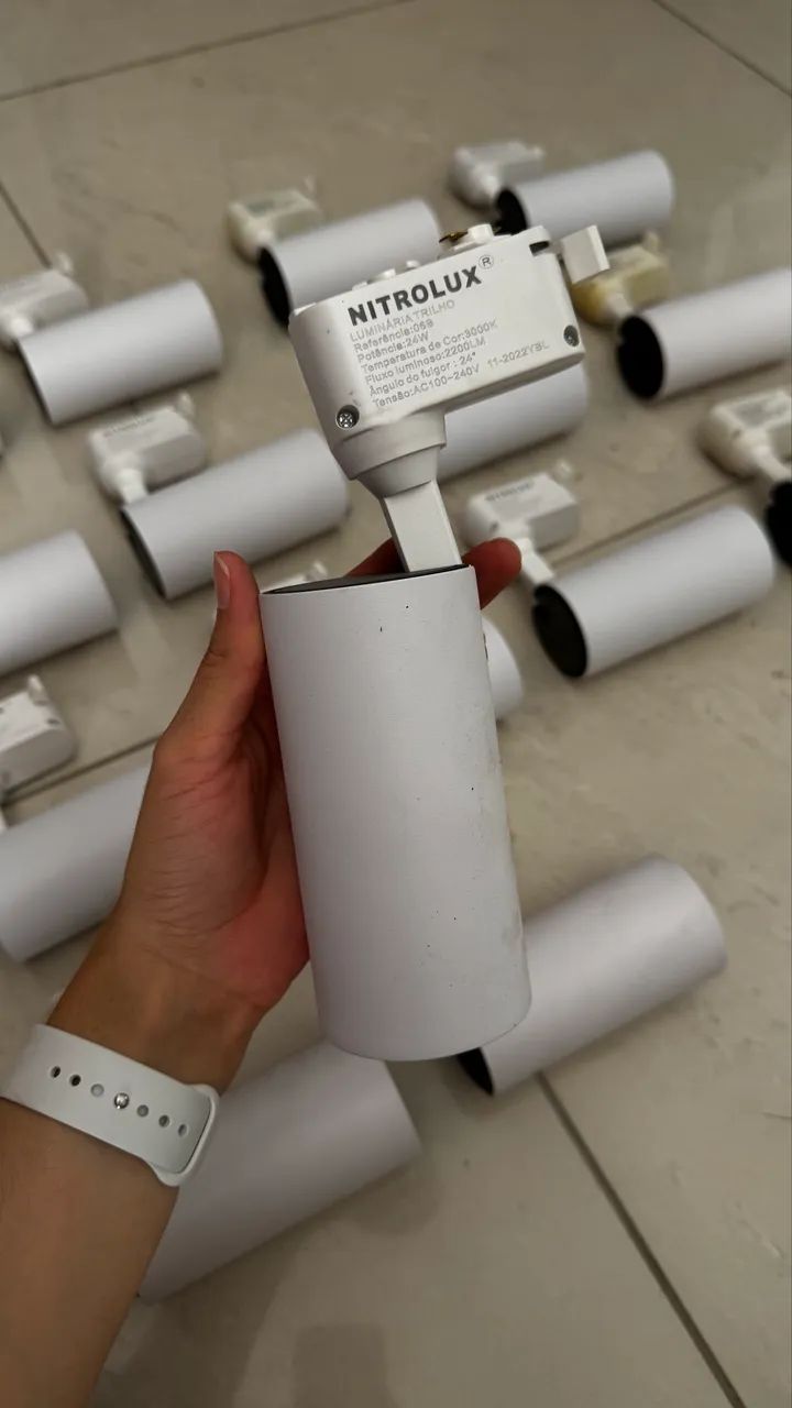 LUMINÁRIA TRILHO NITROLUX BRANCA 