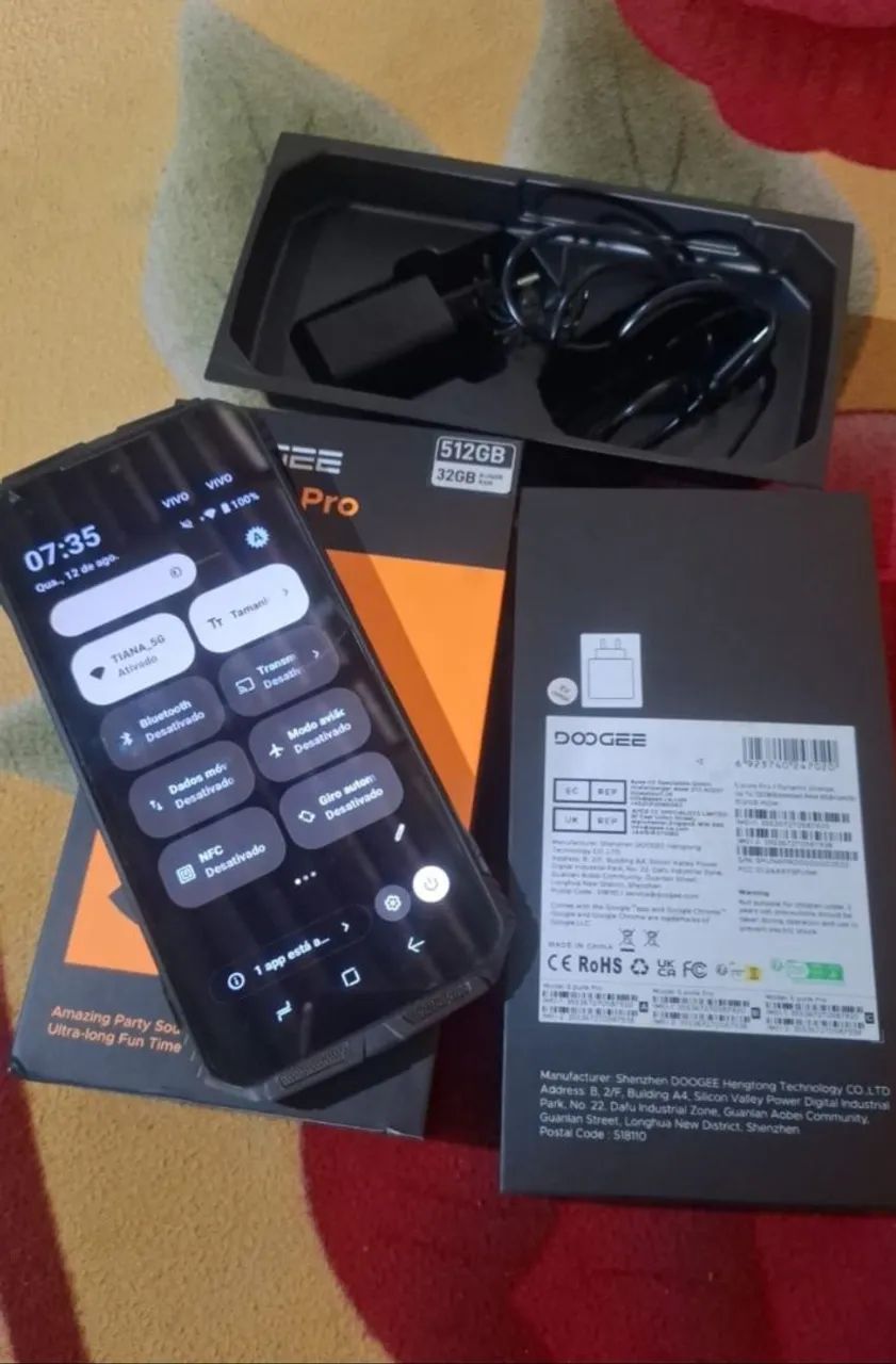 Vendo celular doogee 512 gigas de memória 5 meses de uso celular perfeito estado - Foto 3