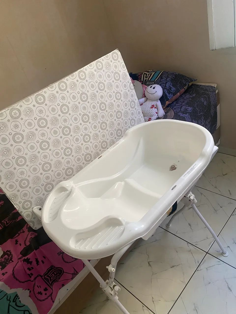 Banheira com trocador