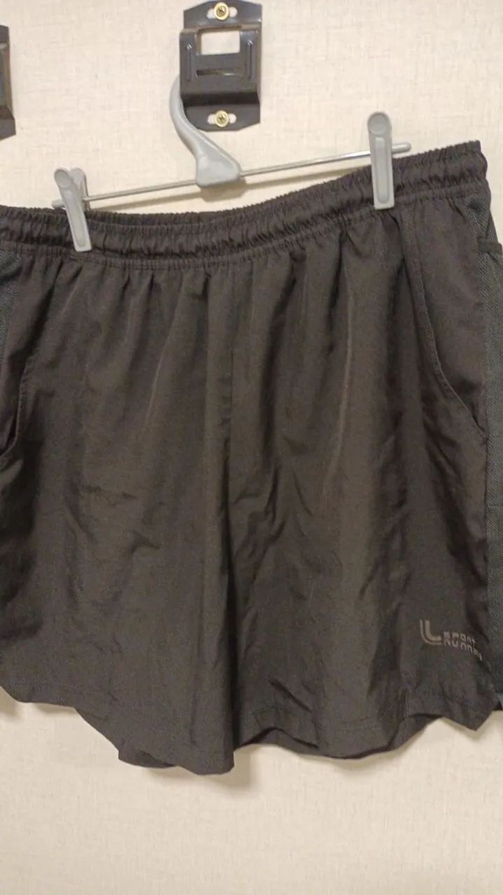 Short masculino academia preto tamanho G