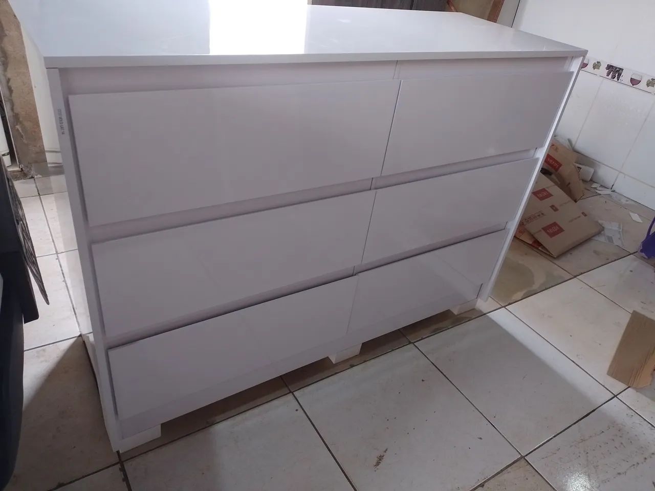 CÔMODA RAVENA 6 GAVETAS NOVOS NA CAIXA 