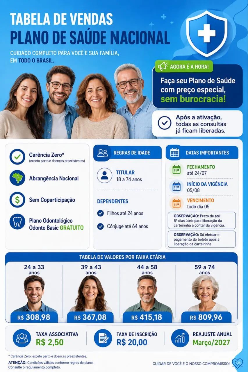 Vendedor de planos de saúde 