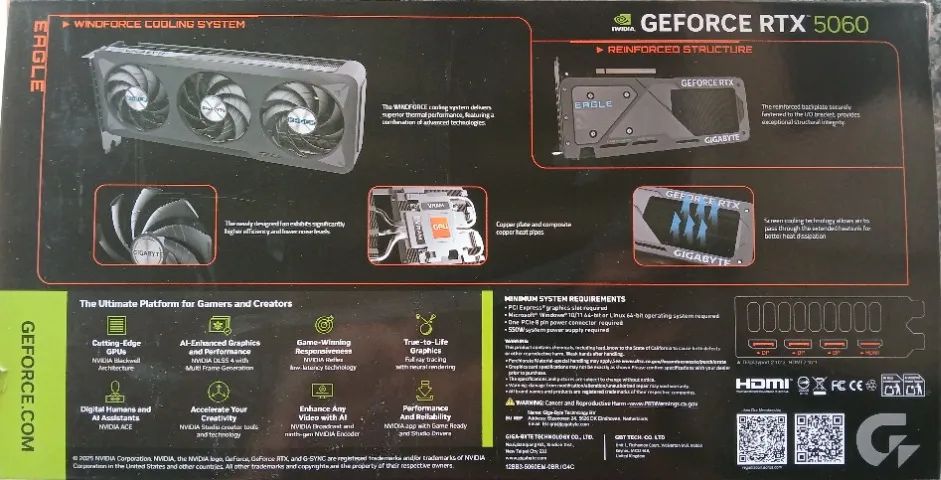 NVIDIA RTX 5060 8gb MAX OC Gigabyte Eagle NOVA - Foto 2