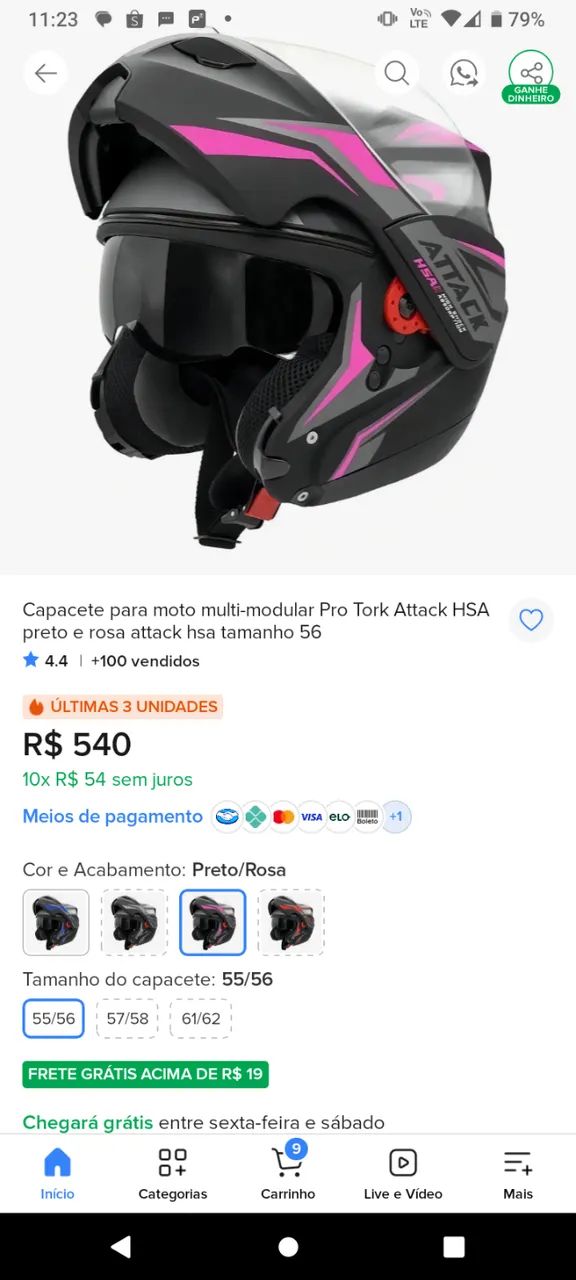 Capacete de moto - Foto 2