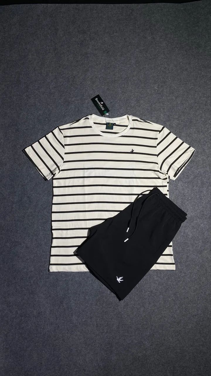 Camisa brooksfield / bermuda elastano  - Foto 3
