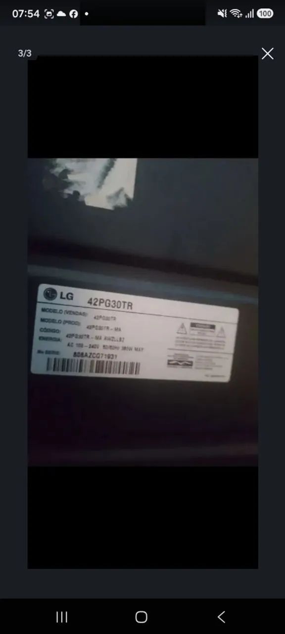 TV LG 42" com entradas HDMI - Foto 3