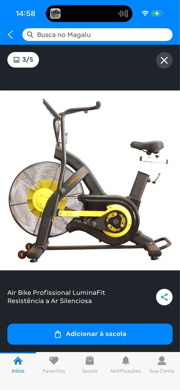 Air bike LUMINAR FIT