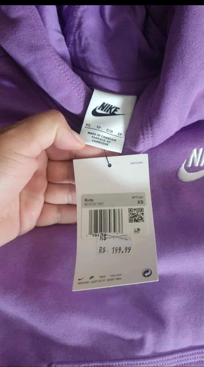 MOLETON INFANTIL NIKE ORIGINAL - Foto 2