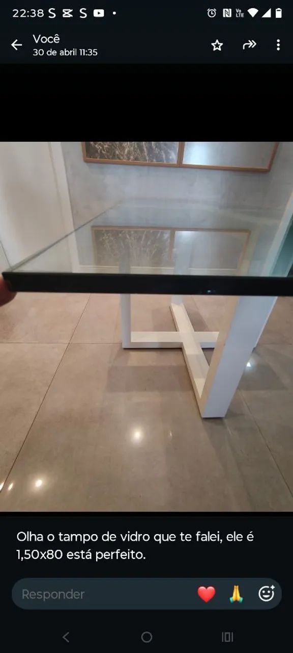 Mesa vidro 