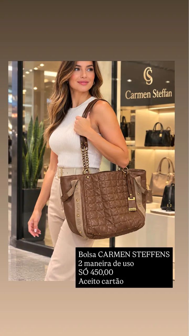 Bolsas e sandália Carmin Steffens 