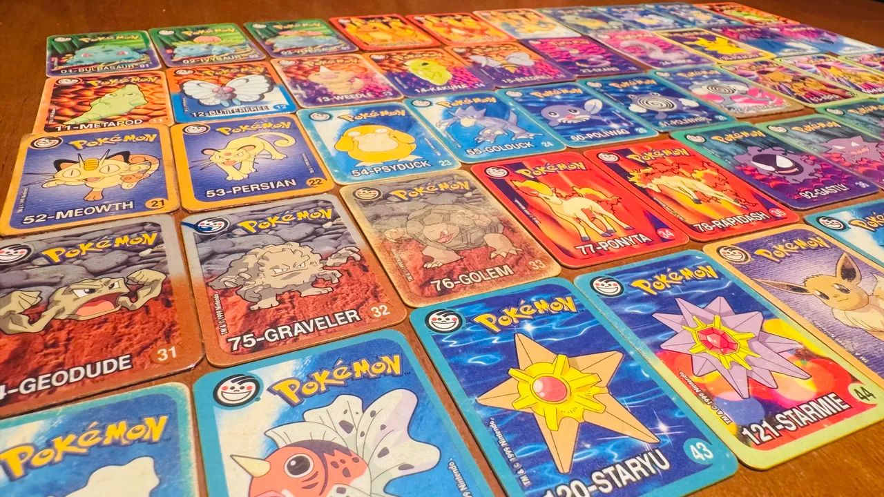 Tazos/cards Super cartas Pokémon completo Elma chips  - Foto 3