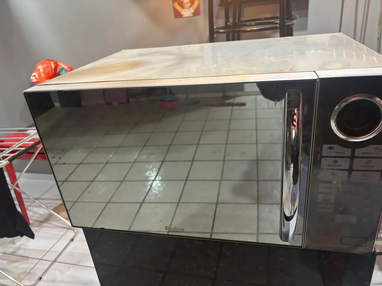Microondas com defeito 