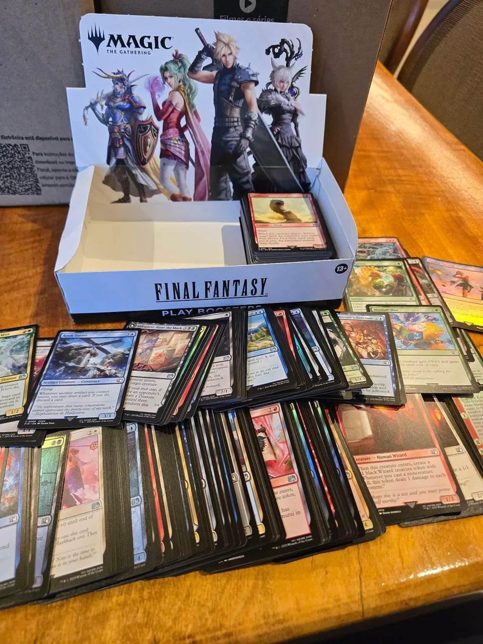 1000 cartas bulk final fantasy + caixa do chocobo bundle + contador de vida - mtg - Foto 2