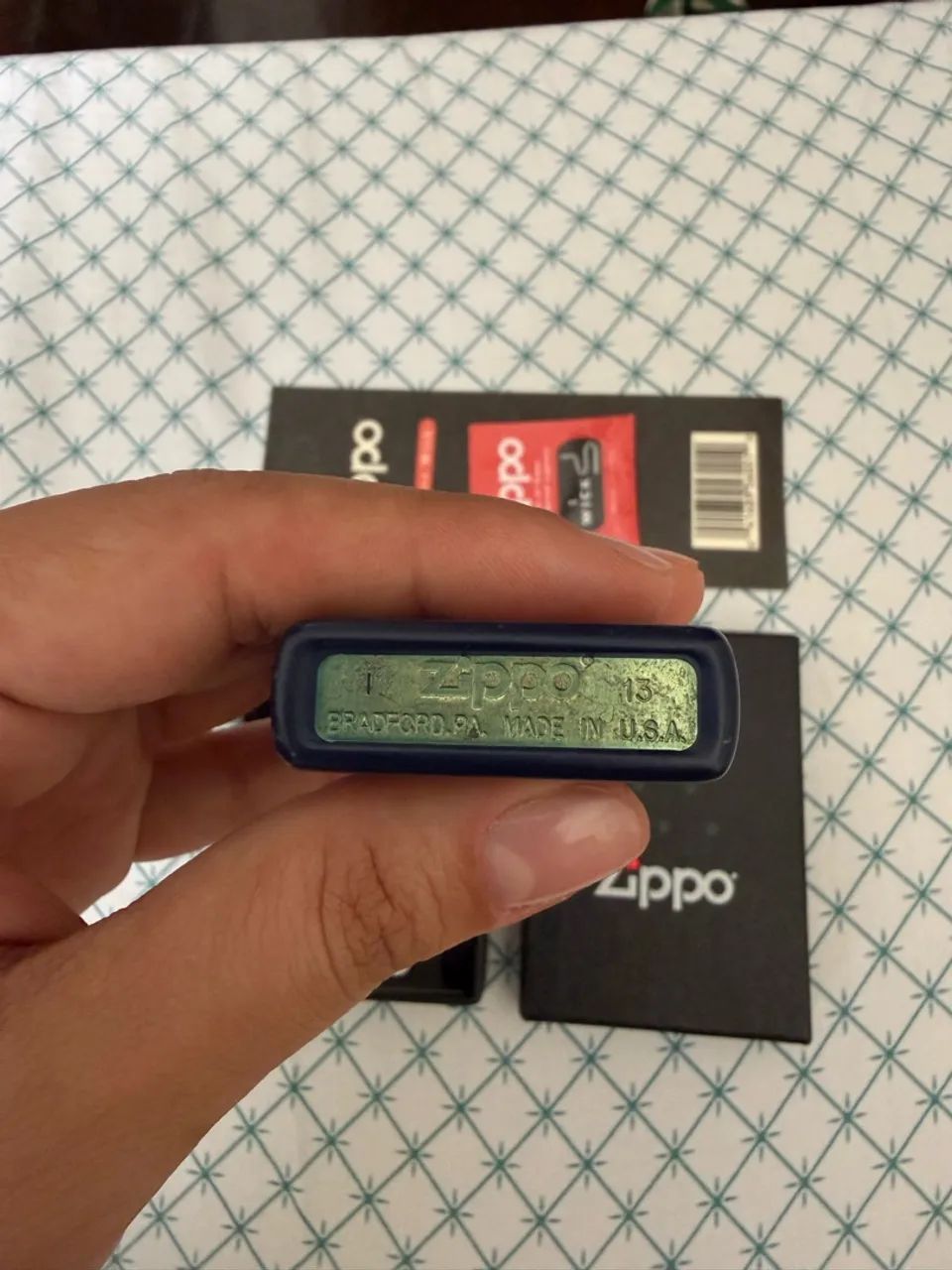 Isqueiro Zippo + pavio original - Foto 4