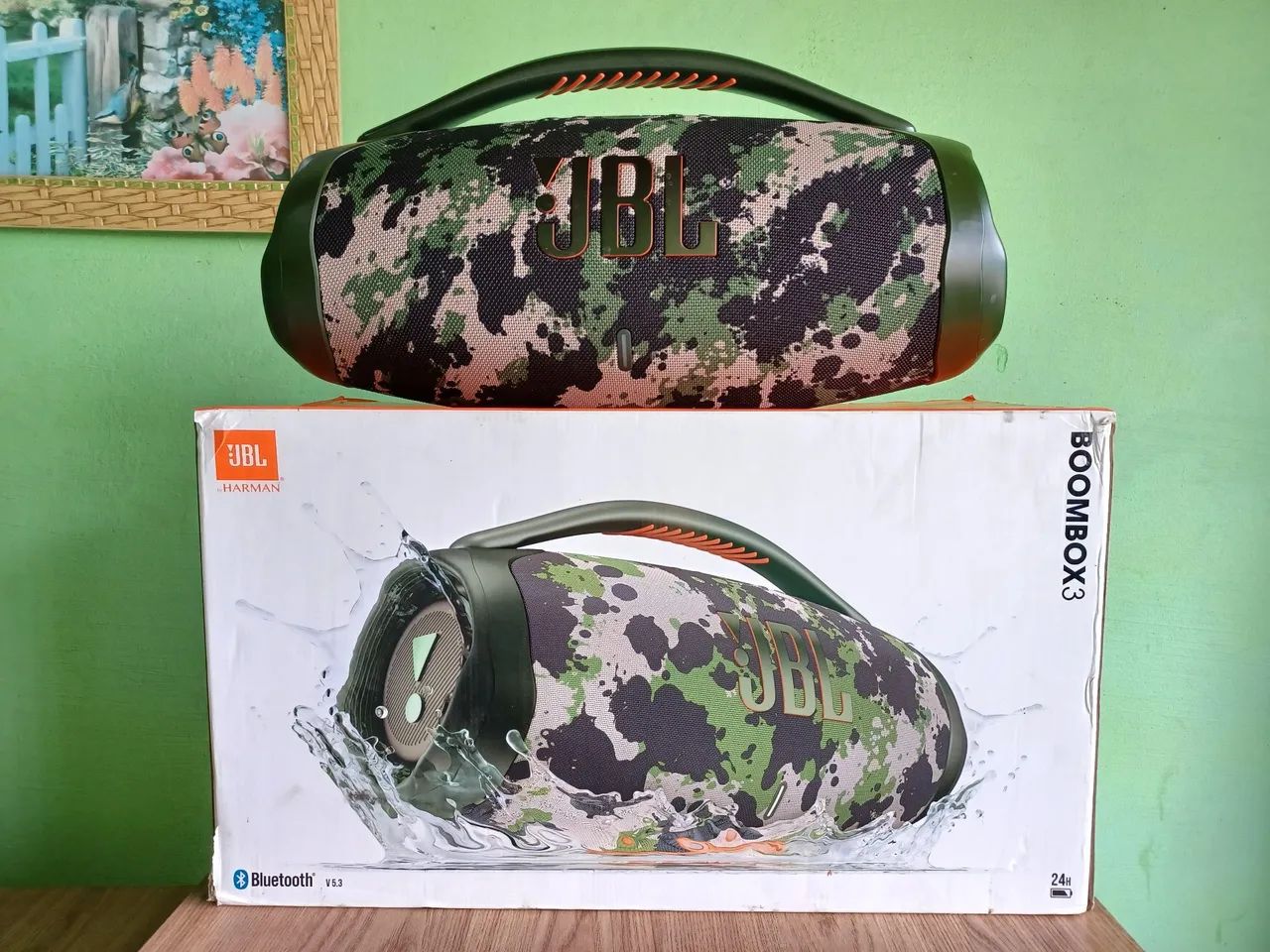 JBL boombox 3  camuflada nova 