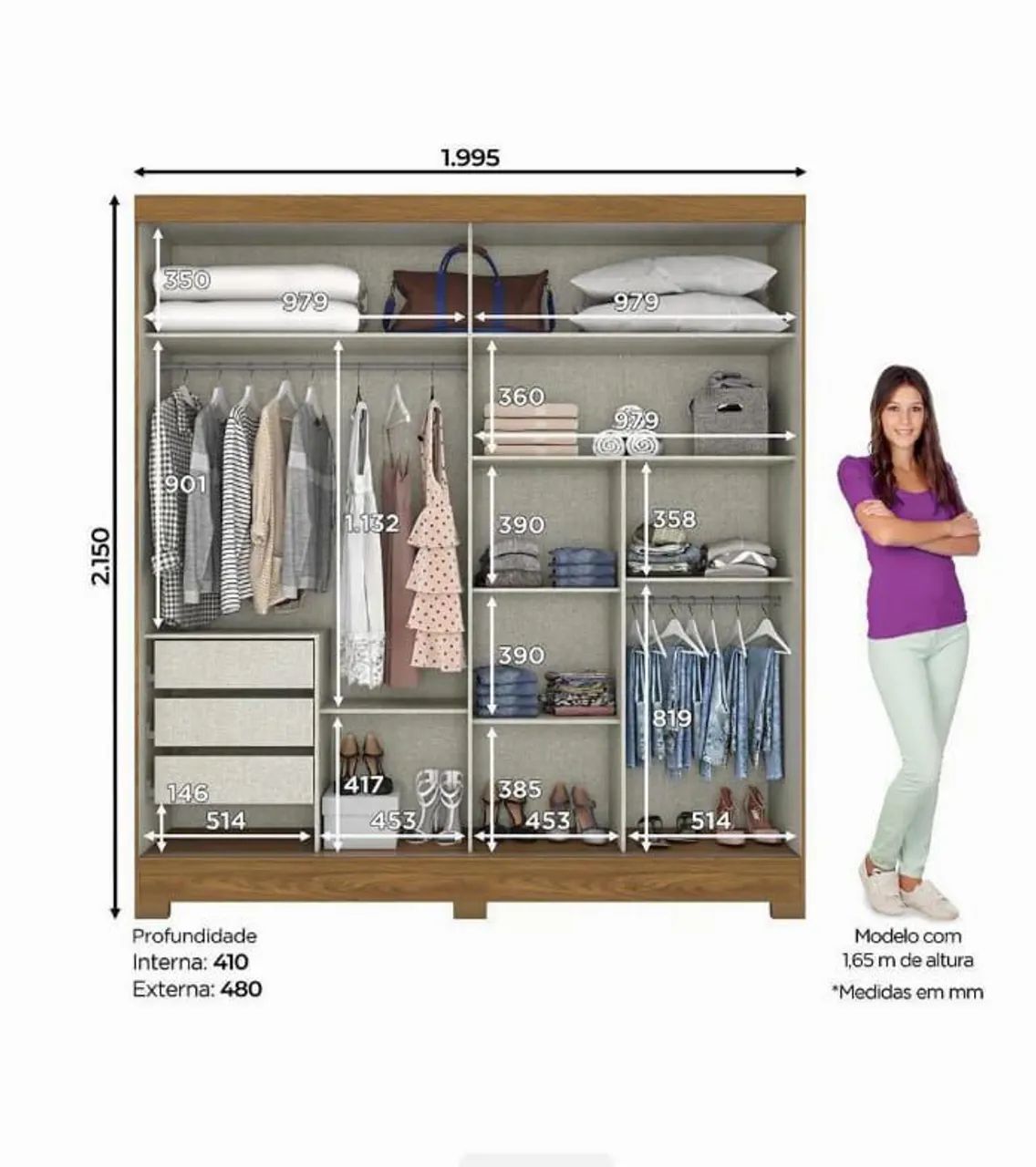guarda roupa casal  - Foto 2