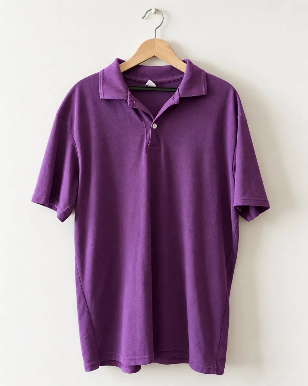 Camiseta polo roxa violeta masculina 