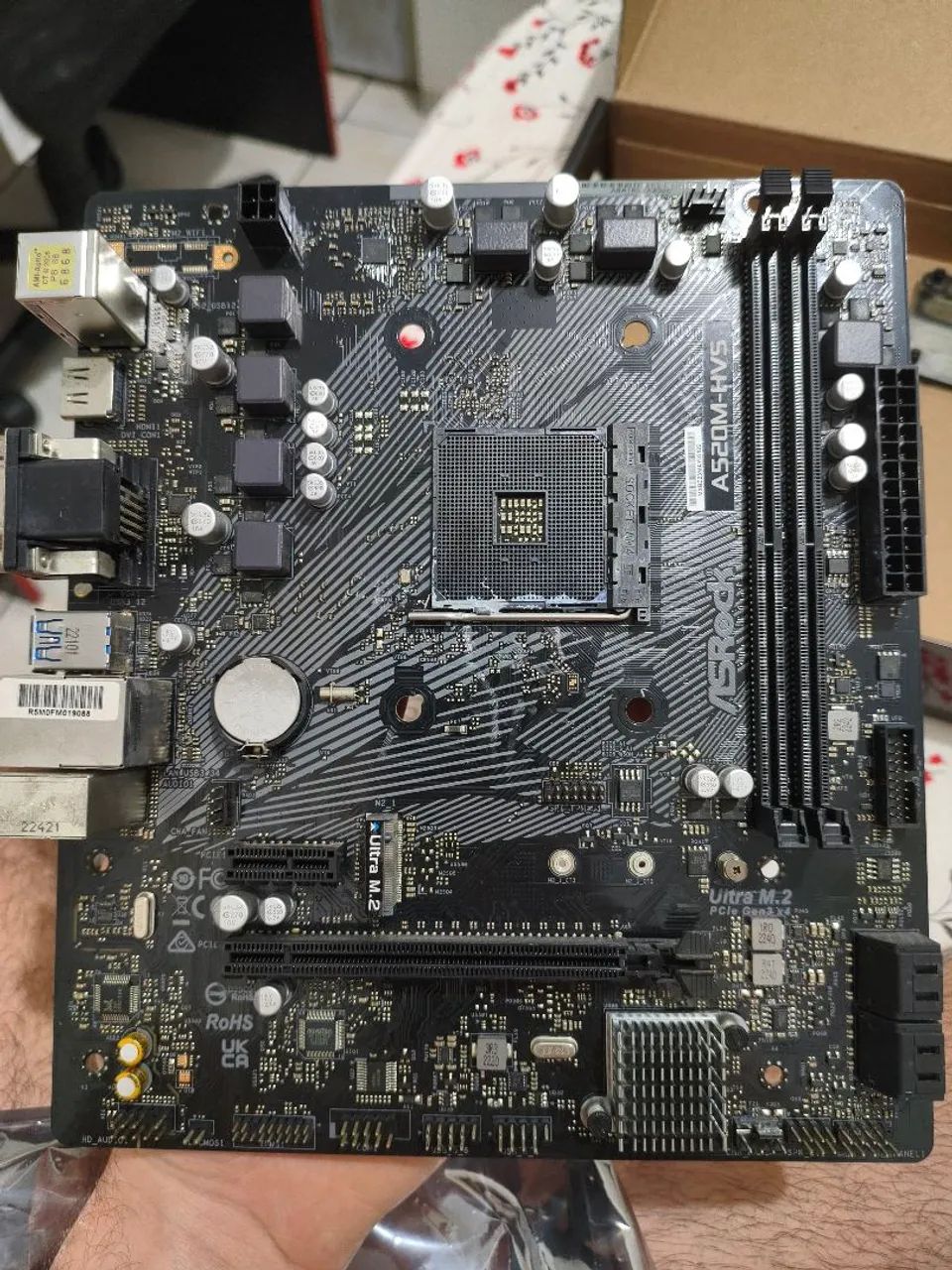 Placa mãe a520m HVS Asrock  - Foto 3