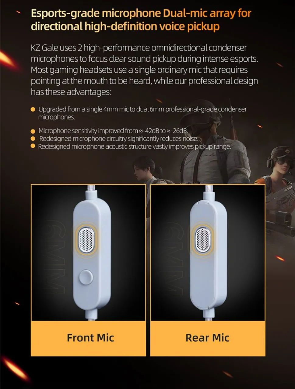 Fone gamer Kz Gale tipo C branco  - Foto 4