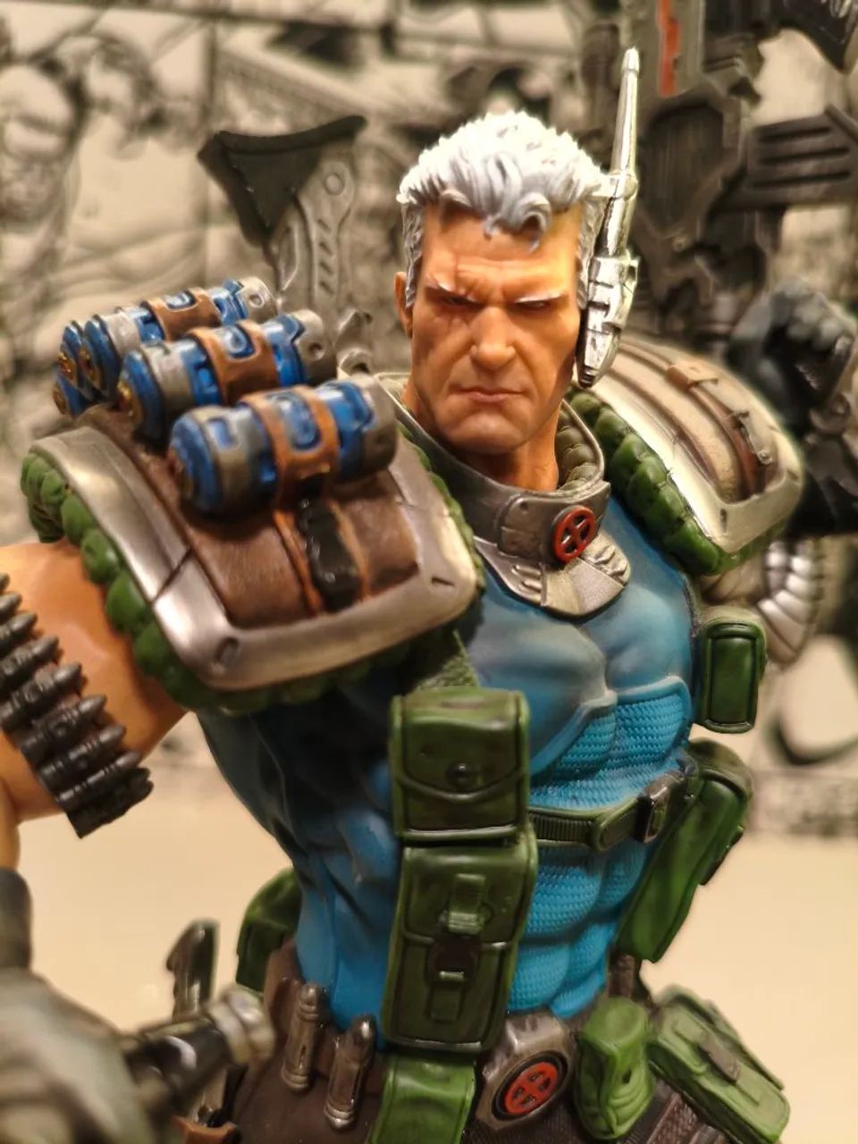 Cable X-Men Marvel Comics Iron Studios BDS ART SCALE exclusivo CCXP - Foto 2